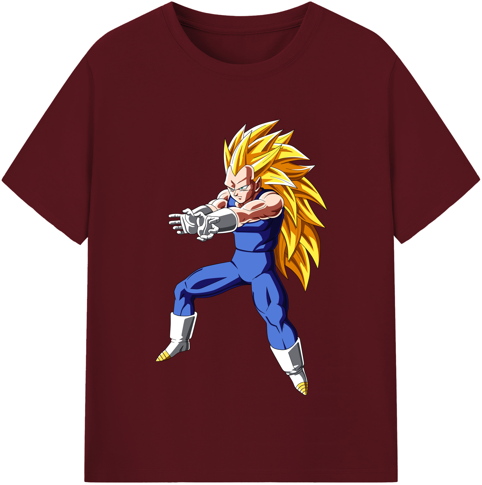 （画像用） ドラゴンボール ベジータ四世（Bejīta Yonsei）DRAGON BALL Vegeta IV 綿100％半袖Tシャツ（フロントプリント）